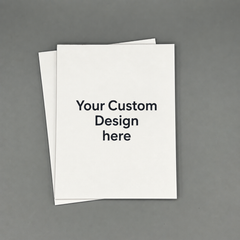 Medium Pads (Portrait- 4.25W x 5.5H) — Custom: blank pads with “Your Custom Design here”
